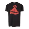 Vivienne Westwood Sunken Orb T-shirt In Black