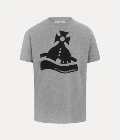 Vivienne Westwood Crewneck T-shirt Graphic Print In Grey