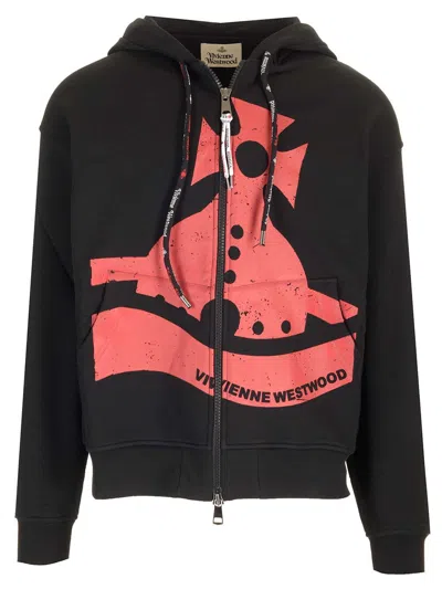 VIVIENNE WESTWOOD SUNKEN ORB HOODED SWEATSHIRT