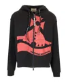 Vivienne Westwood Sunken Orb Zip Hoodie Cotton Black Xs Men In Black