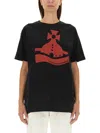 Vivienne Westwood Sunken Orb T-shirt In Black
