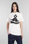 Vivienne Westwood Signature Sunken Orb Logo-print T-shirt In Beige