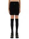 Vivienne Westwood Structured Mini Skirt Buckle Detail