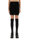 Vivienne Westwood Structured Mini Skirt Buckle Detail