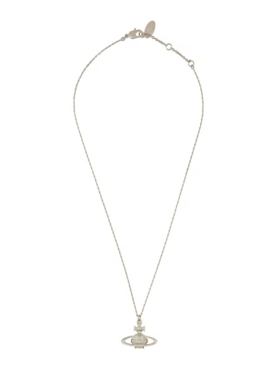 Vivienne Westwood Suzie Necklace With Pendant In Silver