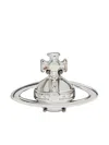 Vivienne Westwood Suzon Rhodium-plated Single Stud Earring In Silver