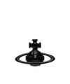 Vivienne Westwood Suzon Logo Details Earrings In Black