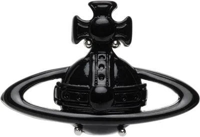Vivienne Westwood Suzon Single Stud Earring In Black