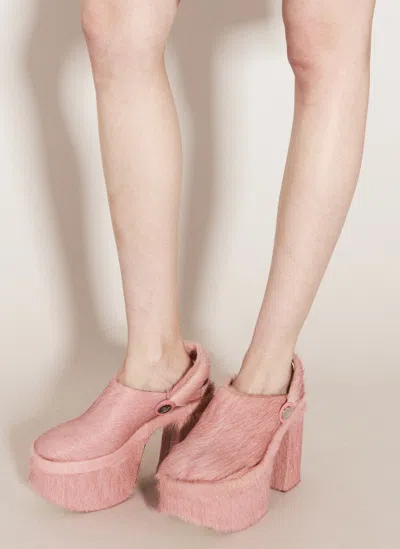 Vivienne Westwood Swamp Platform Clogs In Pink