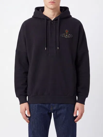 Vivienne Westwood Sweater Men Color Black In Blue
