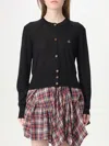 Vivienne Westwood Orb-embroidered Cropped Cardigan In Schwarz