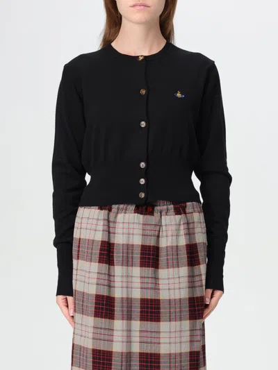 VIVIENNE WESTWOOD CARDIGAN VIVIENNE WESTWOOD WOMAN COLOR BLACK,f87966002