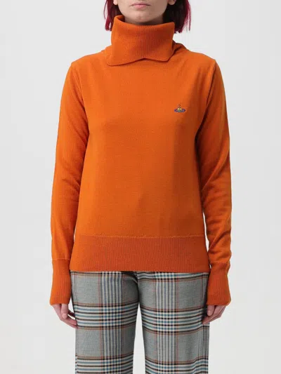 VIVIENNE WESTWOOD SWEATER VIVIENNE WESTWOOD WOMAN COLOR ORANGE,E98650004
