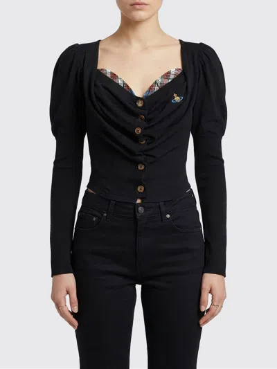 Vivienne Westwood Sweater  Woman Color Red In Black