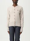 Vivienne Westwood Off-white Bea Ribbed-knit Cardigan In Neutral