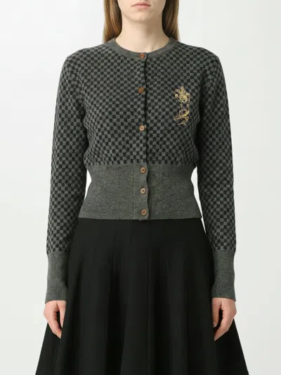 Vivienne Westwood Sweater Woman Color Grey In Green