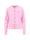 Vivienne Westwood Bea Orb-embellished Button Cardigan In Purple