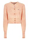 Vivienne Westwood Bea Cropped Cardigan With Signature Embroidery In Orange