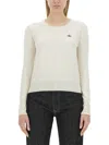 Vivienne Westwood Bea Logo Cotton & Cashmere Sweater In Beige