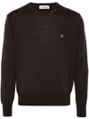 Vivienne Westwood Brown Alex Round Neck Sweater In Brown