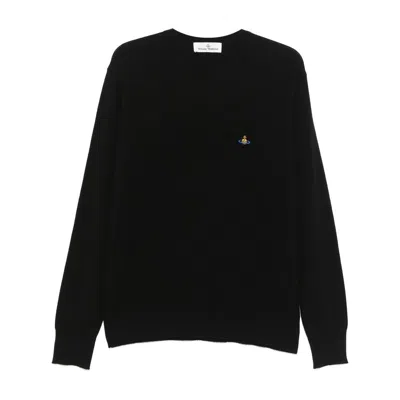 Vivienne Westwood Alex Round Neck Sweater Cotton / Cashmere Black M Men