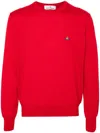 Vivienne Westwood Wool Knit Crewneck Sweater In Red