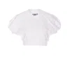 Vivienne Westwood Knitwear Crewneck Cropped T-shirt Embroidered Logo In White