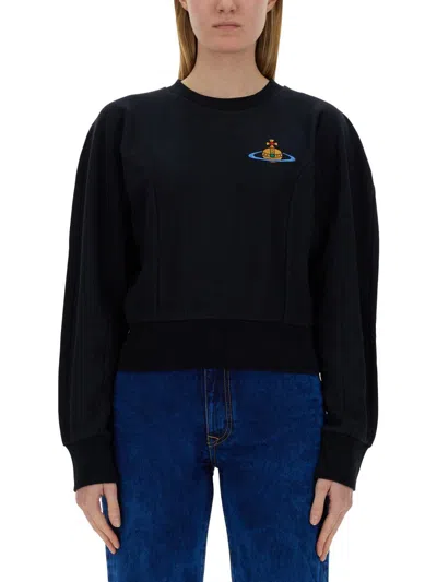 Vivienne Westwood Sweatshirt "cynthia" In Blue