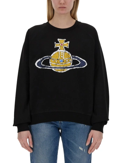 Vivienne Westwood Sweatshirt With Logo In Black