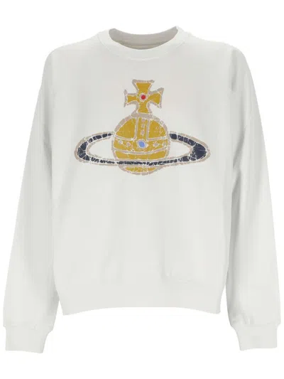 Vivienne Westwood Sweatshirt With Logo Unisex In White