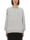 Vivienne Westwood Sweatshirt With Raglan Sleeves Unisex In Gray