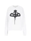 Vivienne Westwood Spray Orb-print Cotton Sweatshirt In White