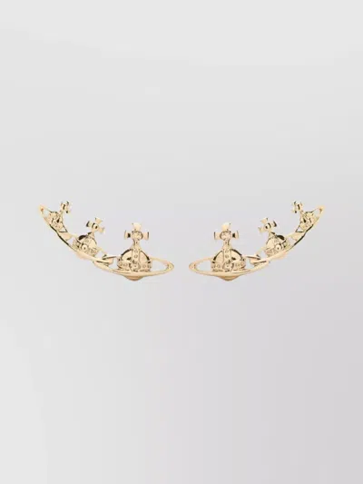 Vivienne Westwood Sweet Studded Gold Tone Earrings