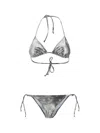 Vivienne Westwood Triangle Swimsuit In Silver