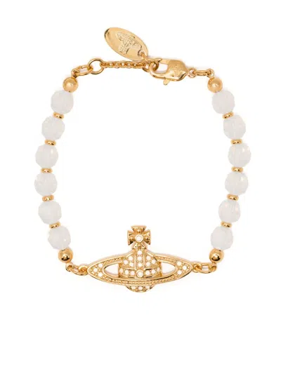 Vivienne Westwood Sylvana Pendant Bracelet In Gold