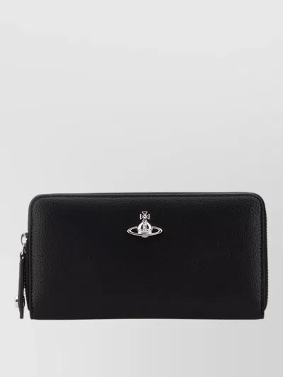 Vivienne Westwood Synthetic Leather Wallet Textured Finish Design