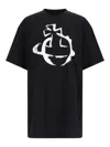 Vivienne Westwood "stencil Orb" Oversized T-shirt In Black