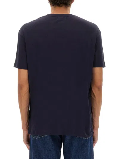 Vivienne Westwood T-shirt Con Ricamo Orb Unisex In Blue