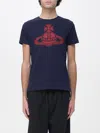 Vivienne Westwood Crew Neck Graphic Print Short Sleeve T-shirt In Blue