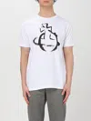 Vivienne Westwood White Crewneck T-shirt With Maxi Orb Logo Print On The Front In White