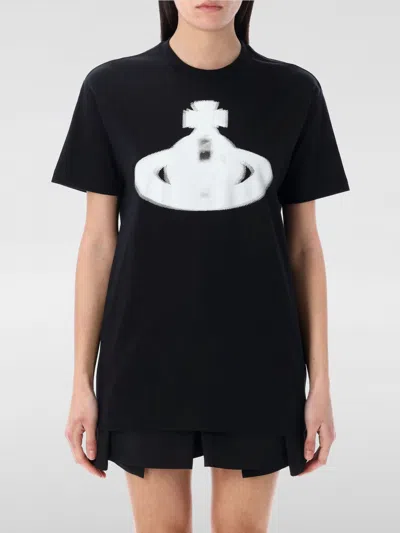 VIVIENNE WESTWOOD T-SHIRT VIVIENNE WESTWOOD WOMAN COLOR BLACK,G63062002