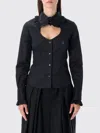 Vivienne Westwood Tailored Long Sleeve Shirt With Ruffled Collar In Black