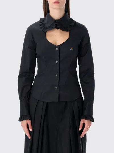 VIVIENNE WESTWOOD SHIRT VIVIENNE WESTWOOD WOMAN COLOR BLACK,H64869002