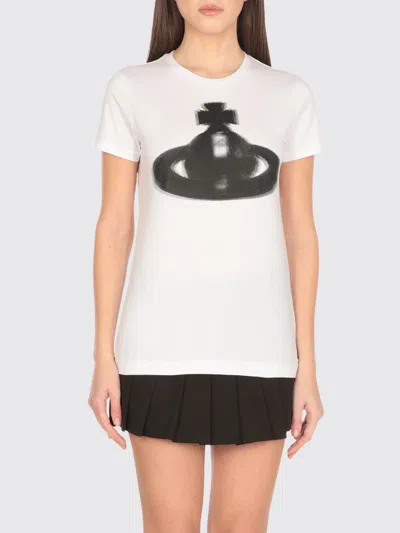 VIVIENNE WESTWOOD T-SHIRT VIVIENNE WESTWOOD WOMAN COLOR WHITE,H01527001