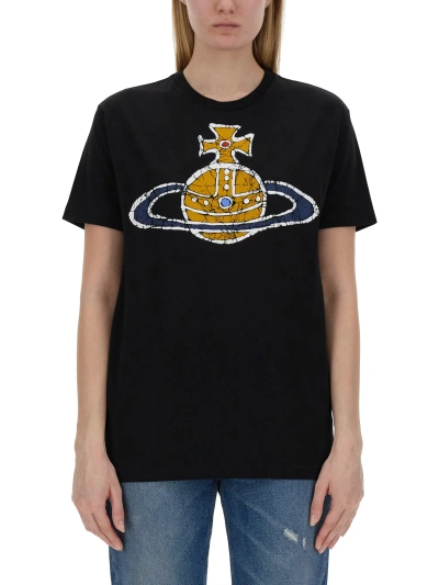 Vivienne Westwood T-shirt With Logo In Black