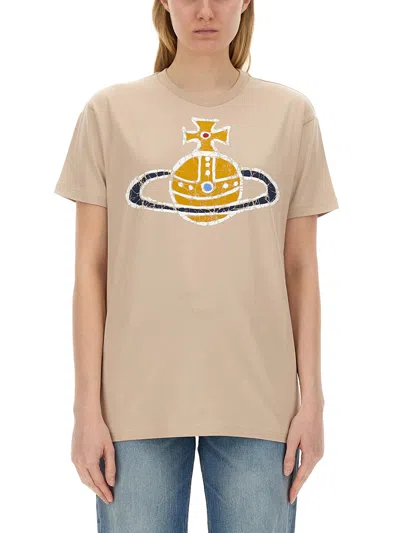 VIVIENNE WESTWOOD T-SHIRT WITH LOGO