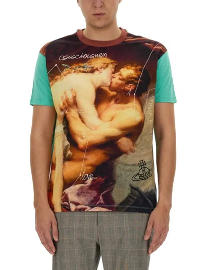 Vivienne Westwood T-shirt With Vibrant Artistic Print