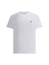 Vivienne Westwood White Crewneck T-shirt With Orb Logo Detail On The Front In Cotton Woman In White