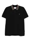 Vivienne Westwood Classic Cotton Pique Polo Shirt In Black