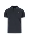 Vivienne Westwood Polo In Piquet Stampato   Uomo In Black